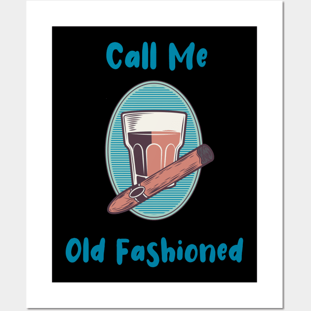 Call Me Old Fashioned Gin Vintage Wall Art by rjstyle7